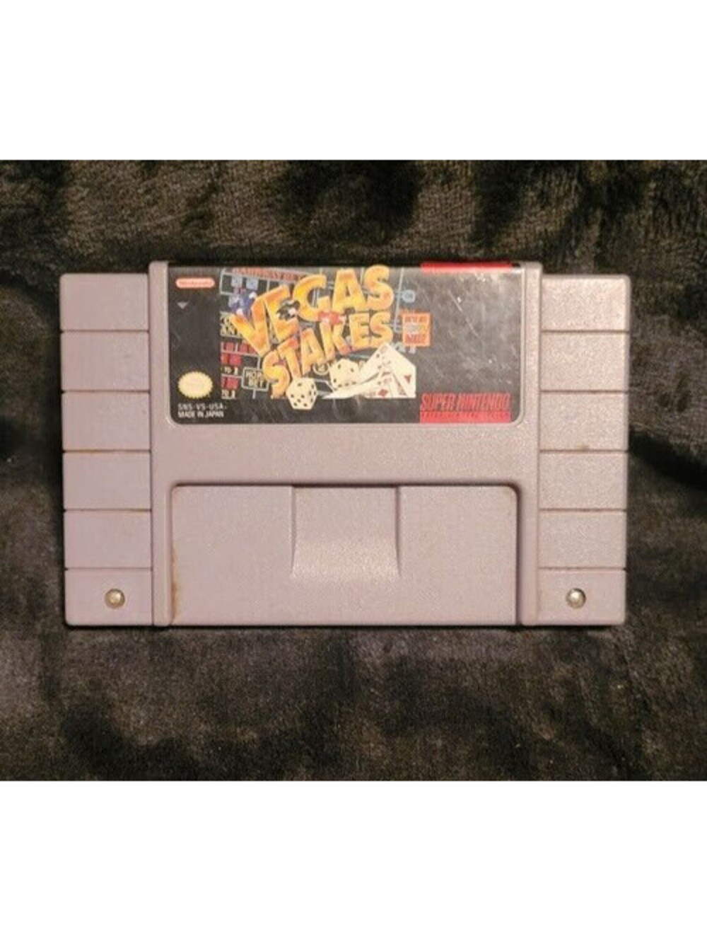 Vegas Stakes Super Nintendo SNES 1993 Casino Simulation Video Game Cartridge